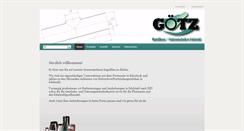 Desktop Screenshot of goetz-metallform.de