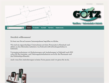 Tablet Screenshot of goetz-metallform.de